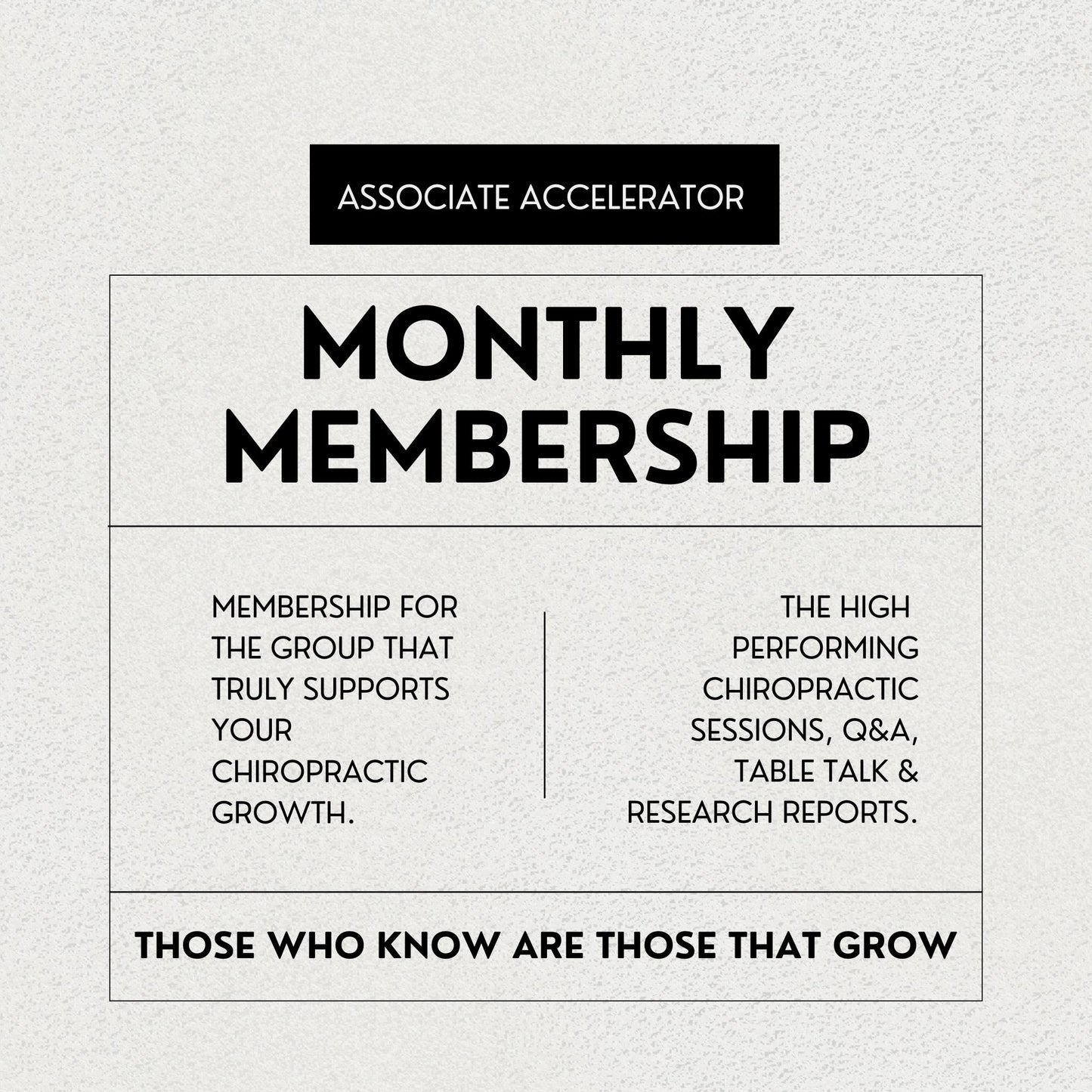 AA Monthly membership.